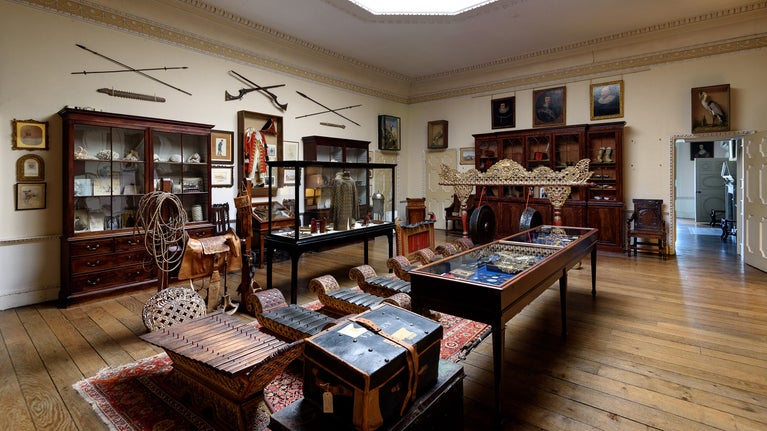 The museum room is home to a collection of curiosities that have been collected on the many travels of the Verney family. From swords to flags and even an orange that was given to a soldier by Florence Nightingale while in the Crimea.